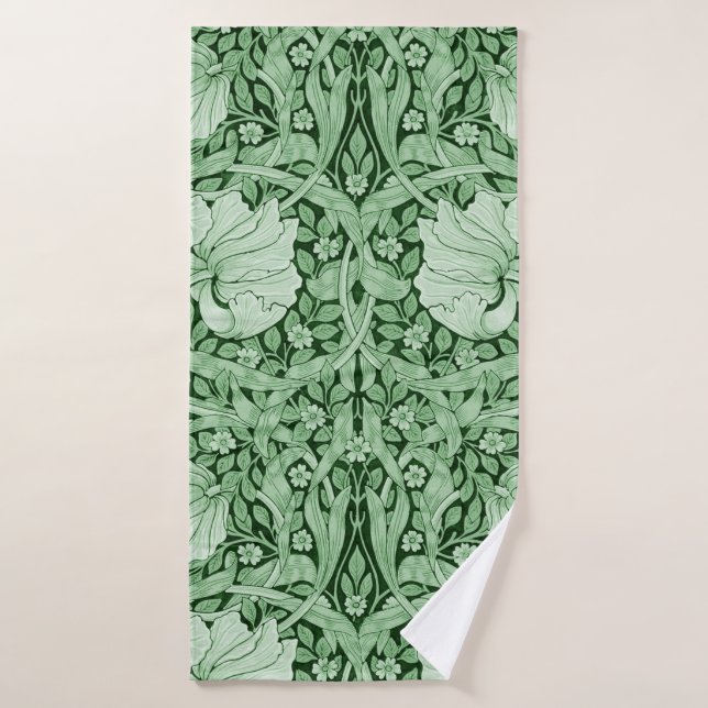 Pimpernel Green, William Morris Badehandtuch (Badehandtuch)
