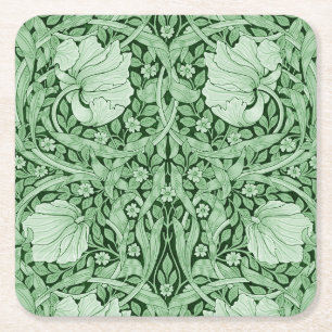 Pimpernel Green, William Morris Rechteckiger Pappuntersetzer