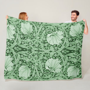 Pimpernel Grün, William Morris Fleecedecke