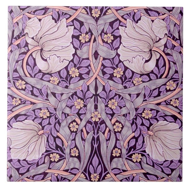 Pimpernel Lila, William Morris Fliese (Vorderseite)