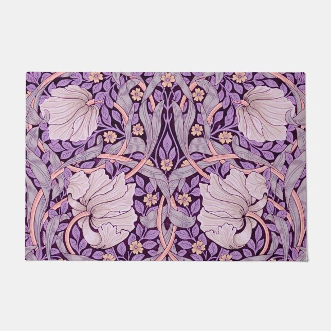 Pimpernel Lila, William Morris Fußmatte (Vorderseite)