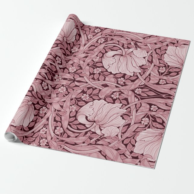 Pimpernel Maroon, William Morris Geschenkpapier (Ungerollt)