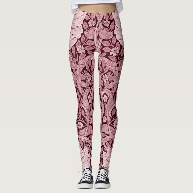 Pimpernel Maroon, William Morris Leggings (Vorderseite)