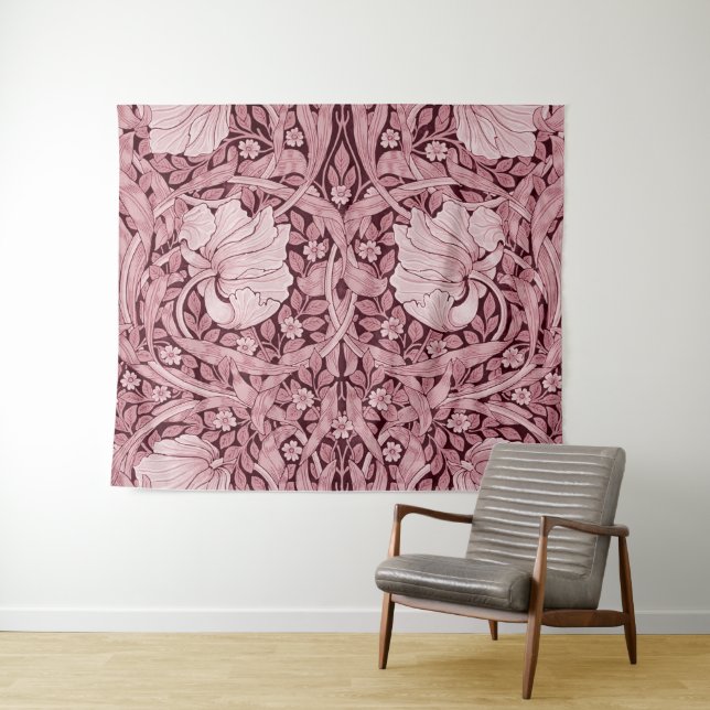 Pimpernel Maroon, William Morris Wandteppich (Beispiel (Horizontal))