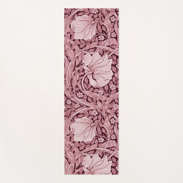 Pimpernel Maroon, William Morris Yogamatte (Vorderseite)