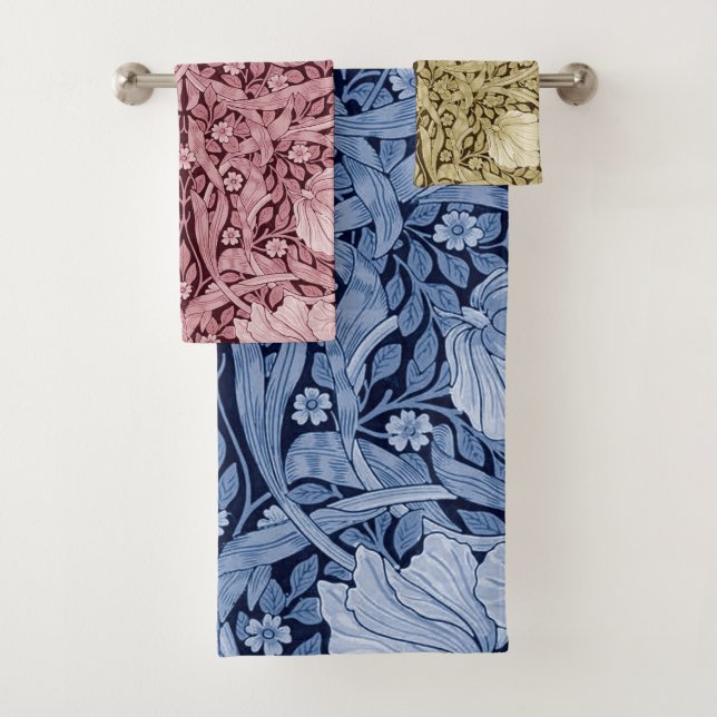 Pimpernel Monotone William Morris Badtuch Set (Insitu)