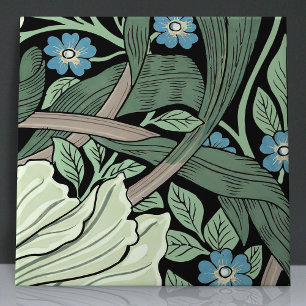 Pimpernel Nahtlos 6 von 12 Salbeigrün Blau Fliese