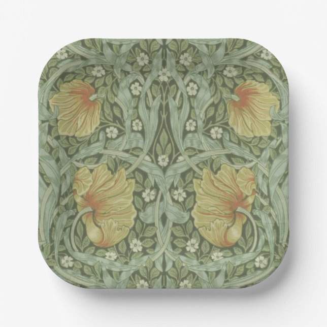 Pimpernel Pattern (von William Morris) Pappteller (Vorderseite)