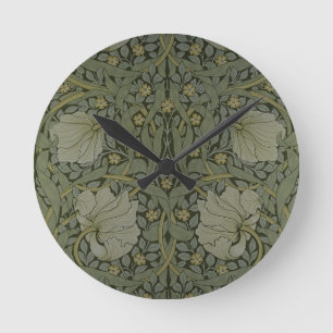 "Pimpernel" Tapetenentwurf, 1876 Runde Wanduhr