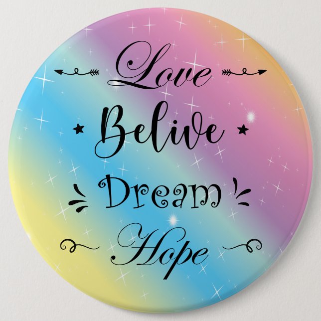 Pin colorful and motivational  button (Vorderseite)