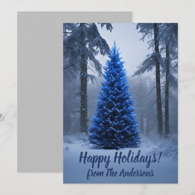 Pin de Noël 54 Joyeux jours fériés, carte de voeux (Devant / Derrière)