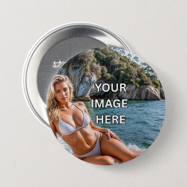 PIN IT! 📌 Custom Buttons – Add Image or Text (Vorne & Hinten)