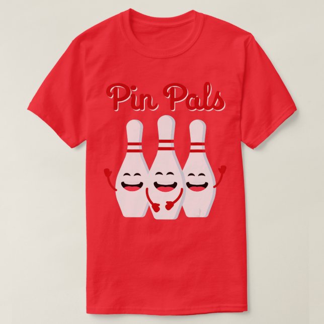Pin Pals Cute Bowling Shirt For Men Women And Kids (Design vorne)