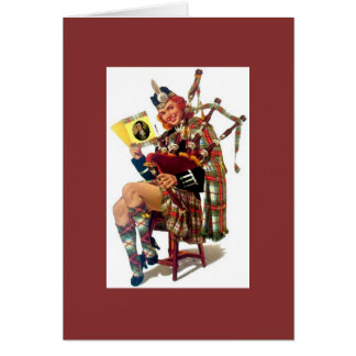 Pin-up écossais vintage sexy avec Robert Burns