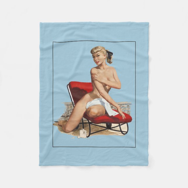 Pin-up Fleecedecke (Vorderseite)