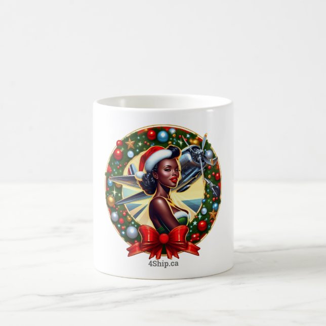 Pin-up Girl Christmas Mug (Centre)