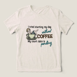 Pin-up-Girl Coffee-Süchtige Tri-Blend Shirt