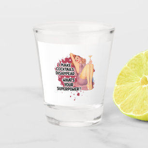 Pin-up Girl Drinking Retro Housewife Humor Schnapsglas