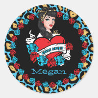 Pin-up Girl, Rock-a-Billy, Stickers Party