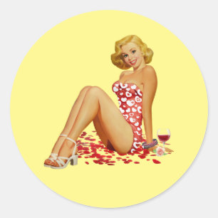 'Pin Up Girl' Süßer Aufkleber für Ihren Laptop