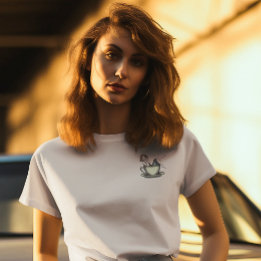 Pin-up Mädchen Kaffeeabhängige Tri-Blend Shirt