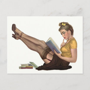 Pin-up Postkarte
