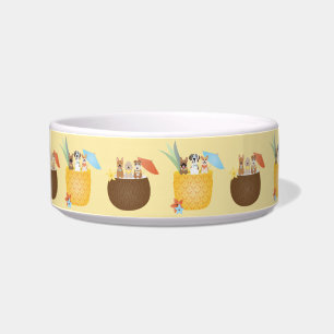 Pina Colada Ananas Coconut Hunde Muster Napf