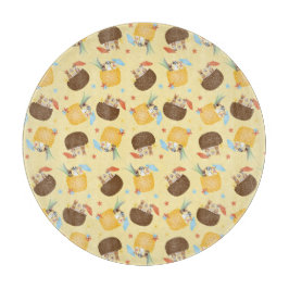 Pina Colada Ananas Coconut Hunde Muster Schneidebrett