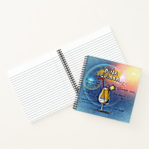 Pina Colada Cocktail (#5 von 12 Sets zur Zubereitu Notizbuch