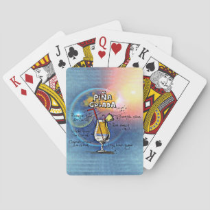 Pina Colada Cocktail (#5 von 12 Sets zur Zubereitu Spielkarten