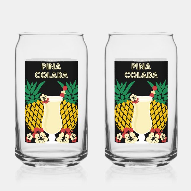 Piña Colada Cocktail Drink Dosenglas (Vorderseite)