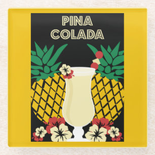 Piña Colada Cocktail Drink Glasuntersetzer