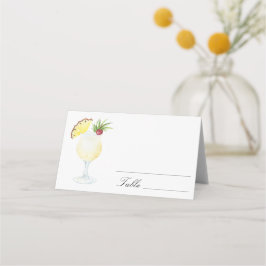 Pina Colada Cocktail - wedding place cards Platzkarte