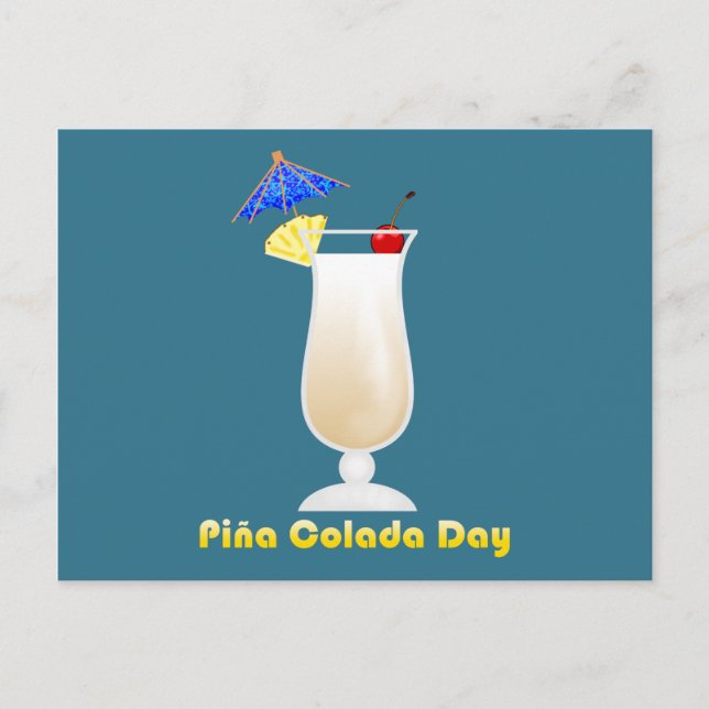 Piña Colada Day Postkarte (Vorderseite)