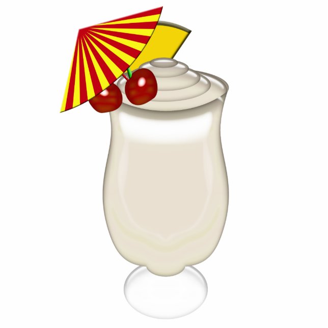 Piña Colada Freistehende Fotoskulptur (Vorne)