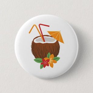 Pina Colada Kokosnuss Button