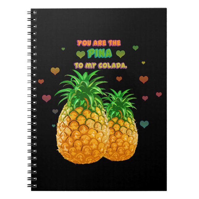 Pina Colada Pineaple Notizblock (Vorderseite)