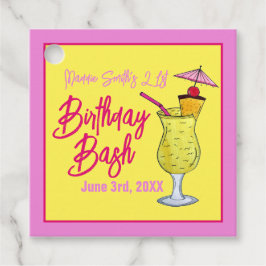 Piña Colada Puerto Rico Ananas Cocktail Party Geschenkanhänger