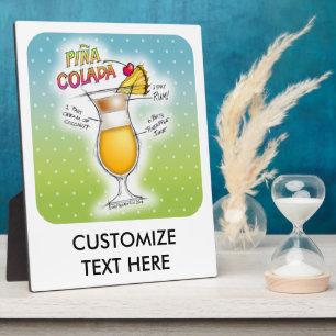 PINA COLADA REZEPT COCKTAIL KUNST FOTOPLATTE