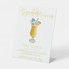 Pina Colada Signature Cocktail Recipe Sockelschild