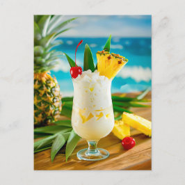 Pina Colada - Tropical Classic Feiertagspostkarte