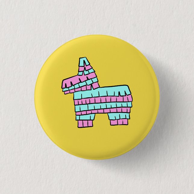 Piñata Knopf Button (Vorderseite)
