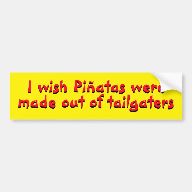 Piñatas machte aus Tailgaters heraus Autoaufkleber (Vorne)