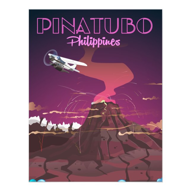 Pinatubo, Philippinen Fotodruck (Vorne)