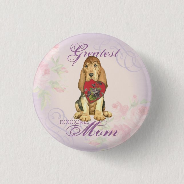 Pinback Button für die Mama des Herzens (Vorderseite)
