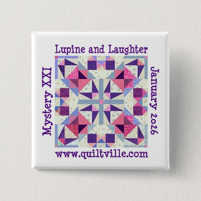 Pinback-Button für Lupine und Laughter Button (Vorderseite)