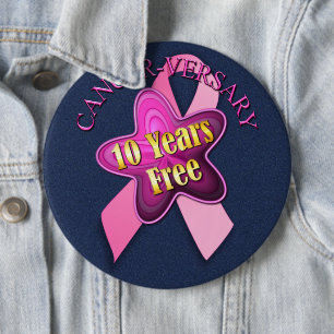 Pinback Button zum glücklichen Krebs-Jubiläum