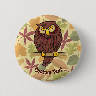 Pinback-Schaltfläche für den Owl-Cartoon Button