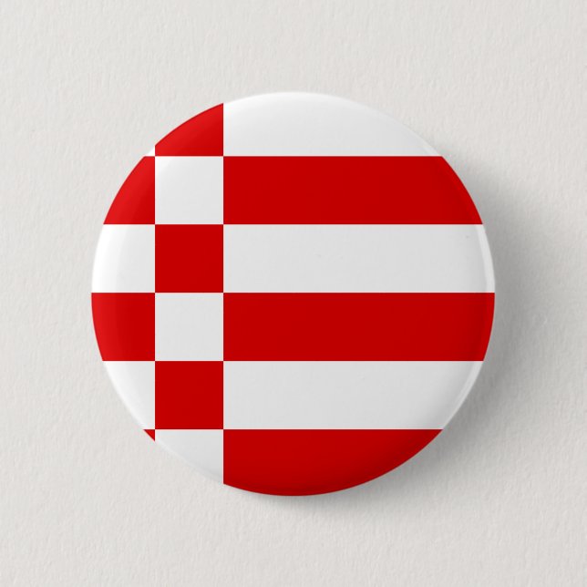 Pinback-Taste für die Flagge von Bremen Button (Vorderseite)