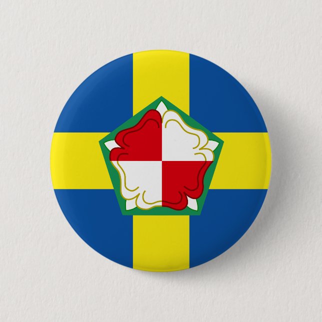Pinback-Taste für die Flagge von Pembrokeshire Button (Vorderseite)